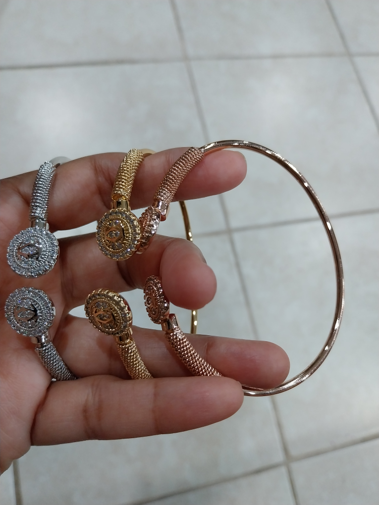 brecelate gold silver and rose gold - photo 3