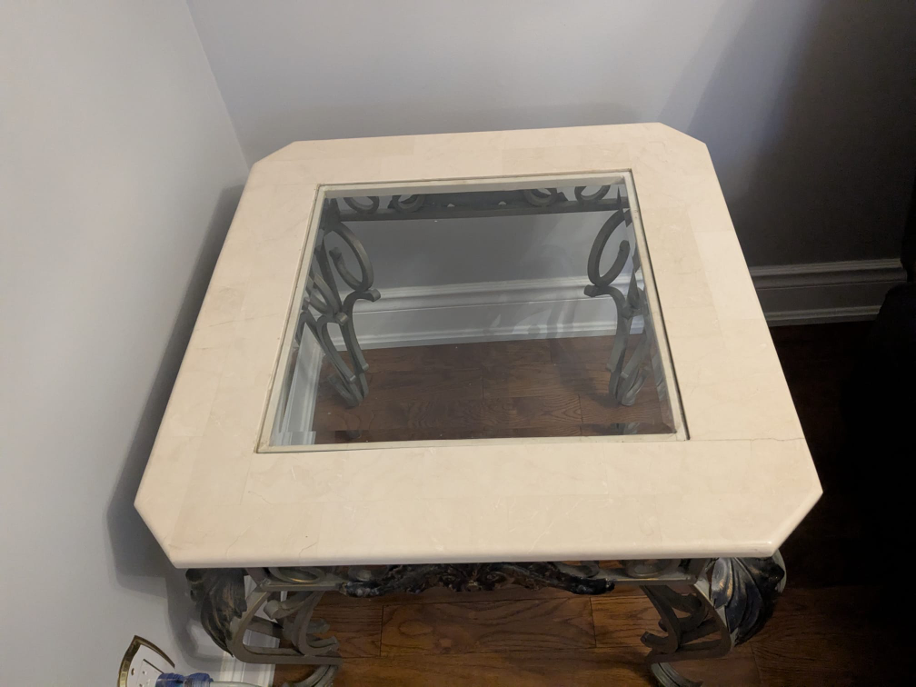 Glass Top End Table_ 3 pieces - photo 2