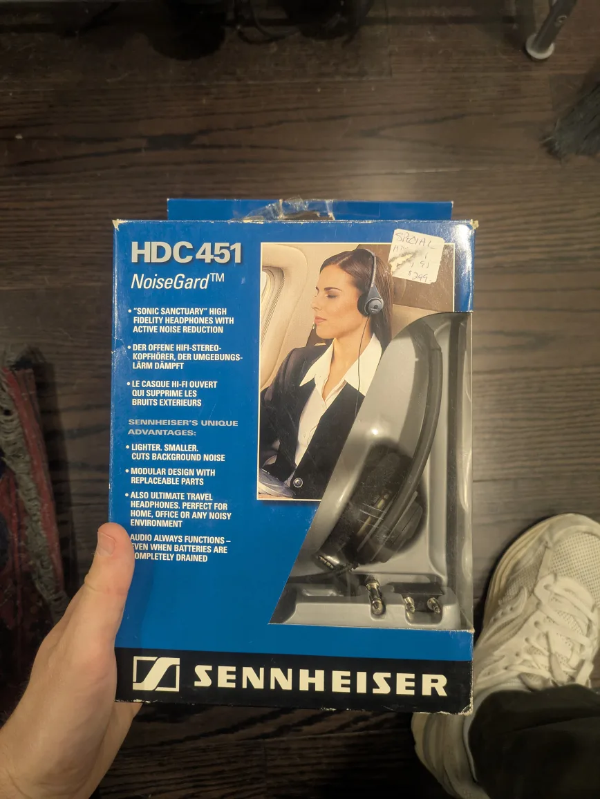 Sennheiser HDC 451 NoiseGard Headphones thumbnail