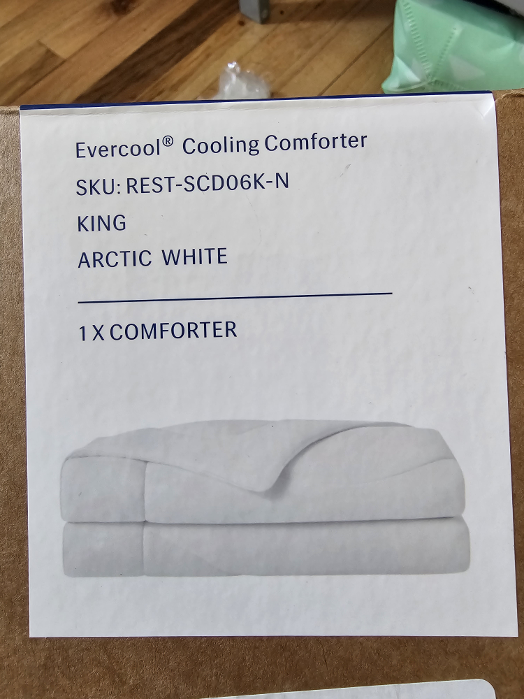Evercool Cooling Comforter - King, Arctic White - photo 2