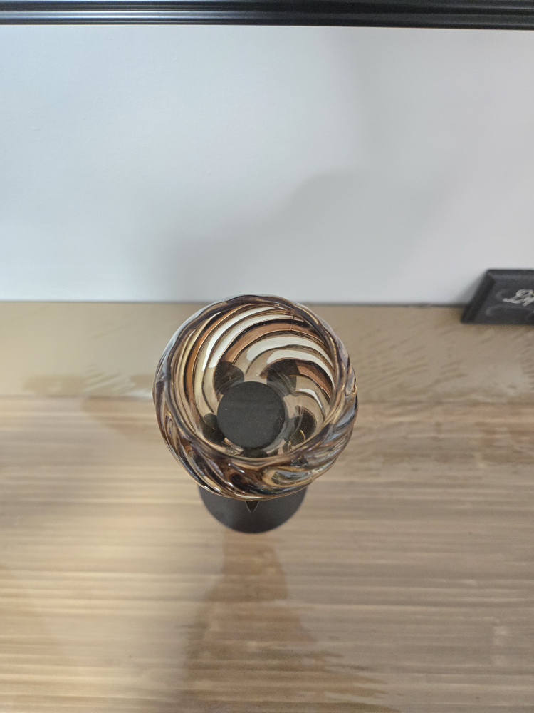Decorative Brown & Beige Glass Candle Holder - photo 2