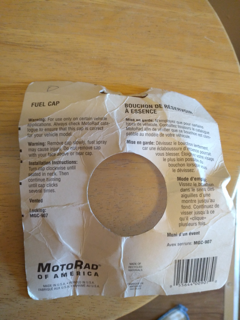 🥕1992 Jetta gas cap, BNNU - $15 Firm🥕 - photo 2