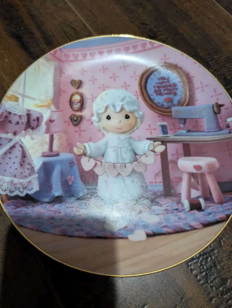 Precious Moments "You Have Touched So Many Hearts" Plate thumbnail