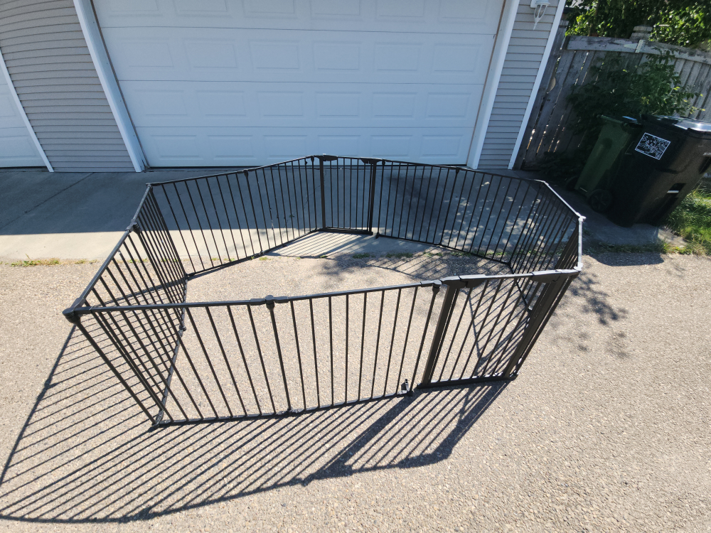 Black Metal Playpen