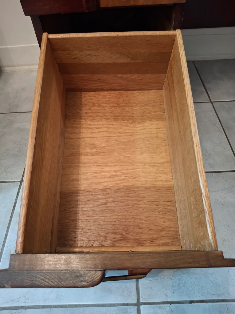 PENDING. Vintage Art Deco Vanity/Dresser with Chair image indicator(7)