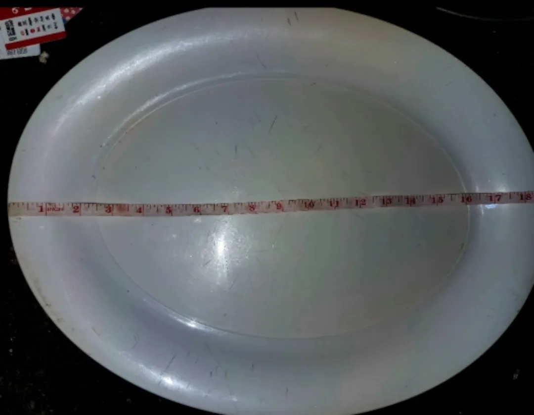 White Oval Serving Tray thumbnail