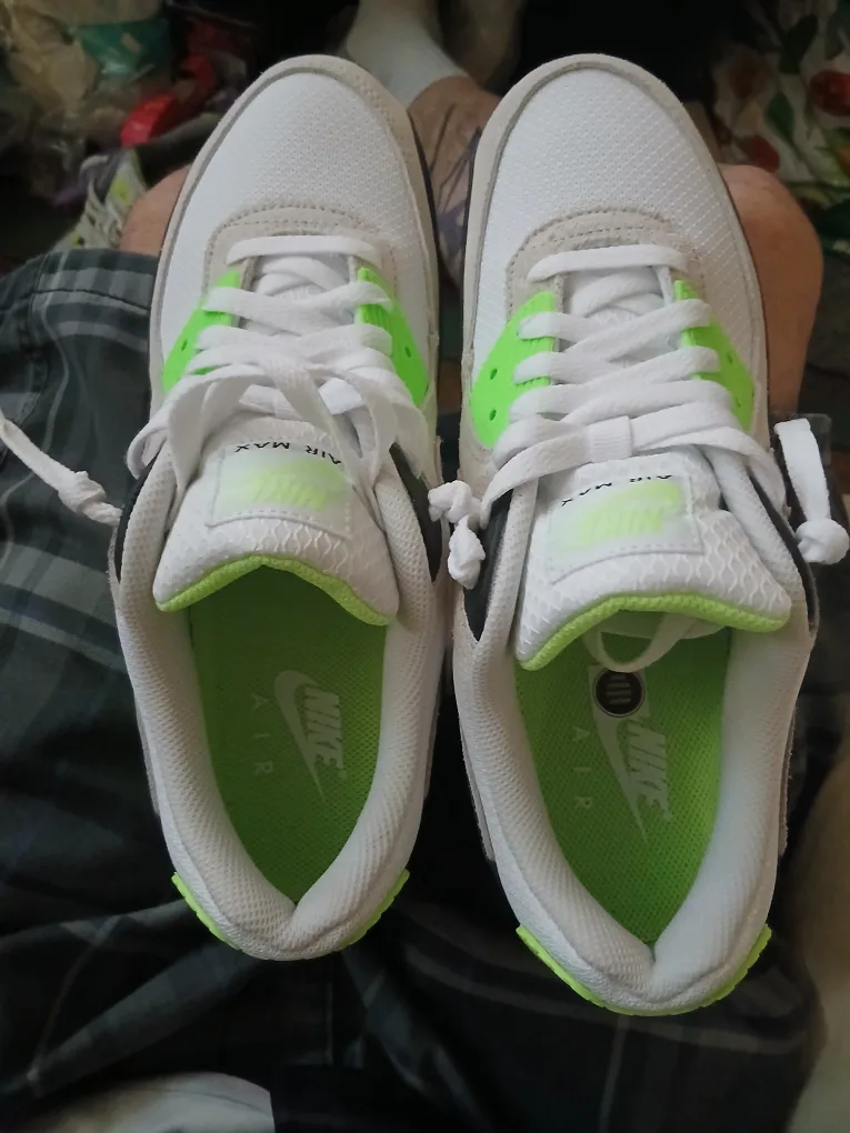 Nike Air Max 90 White/Lime - Size 9/5 image indicator(2)