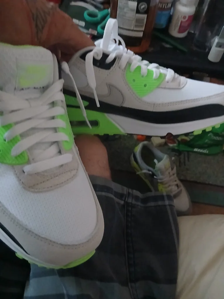Nike Air Max 90 White/Lime - Size 9/5 image indicator(5)