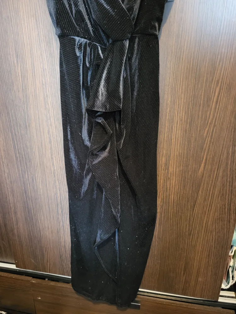 Dynamite Wrap Bodycon Velvet Dress Size: Medium image indicator(7)