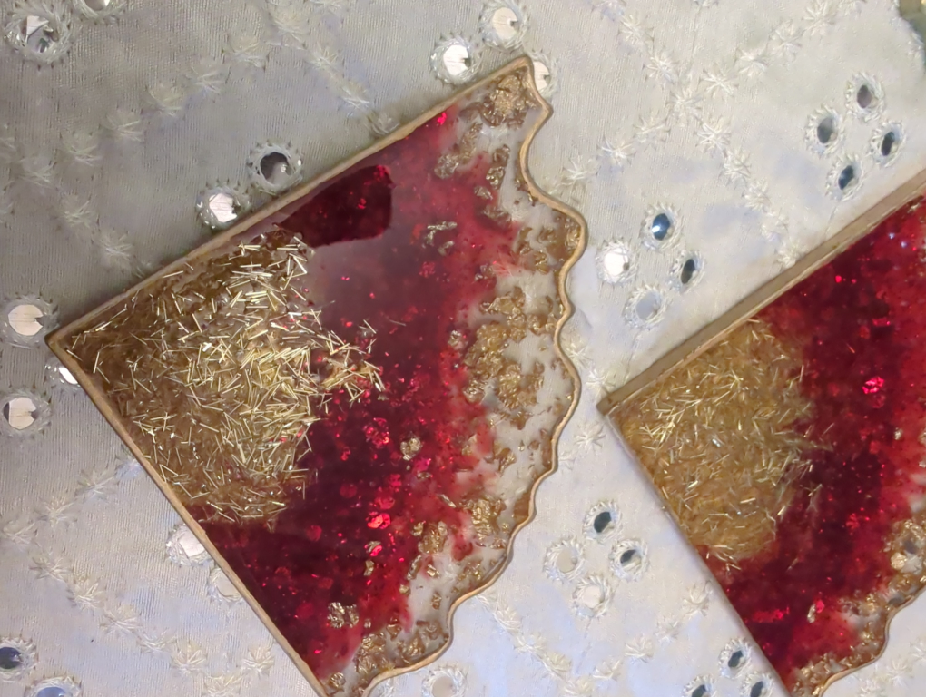 Handmade Resin Coaster Sets four different sets - photo 5
