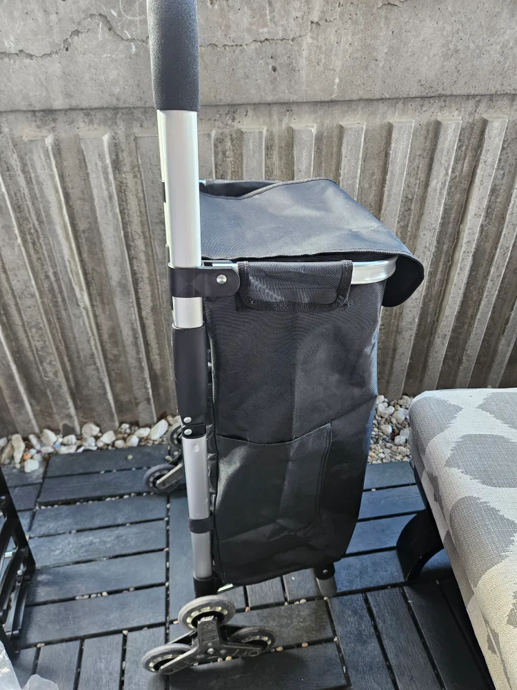 Black Folding Shopping Cart image indicator(5)