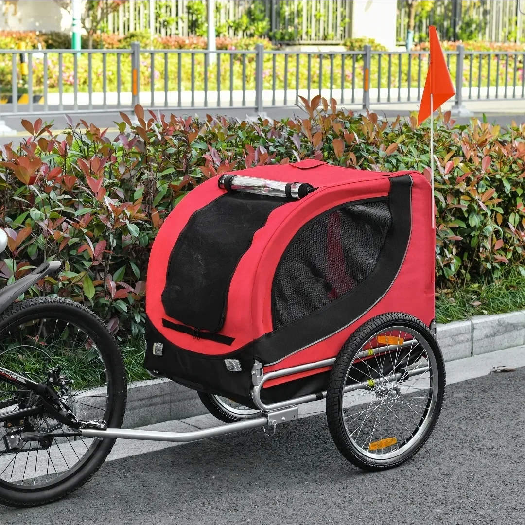 Dog Bicycle Trailer - Red & Black image indicator(7)