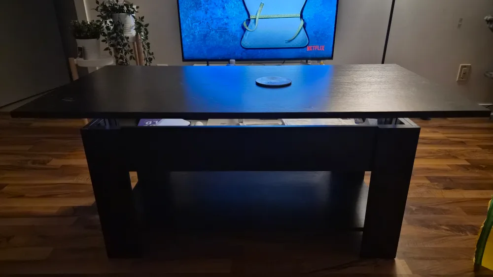 Black Lift Top Coffee Table thumbnail