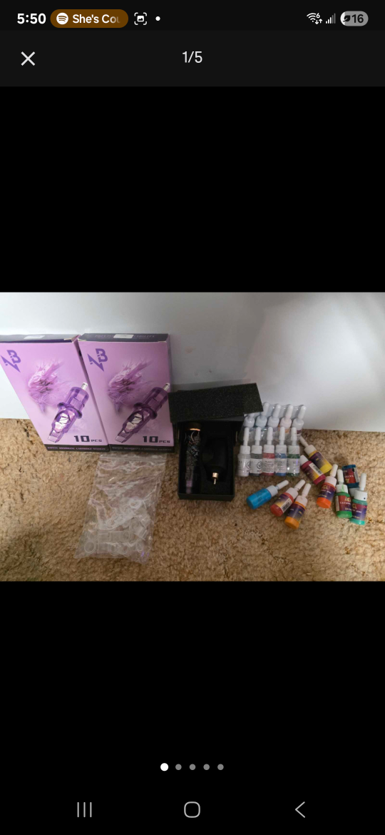 NB Tattoo Kit with Needles & Ink