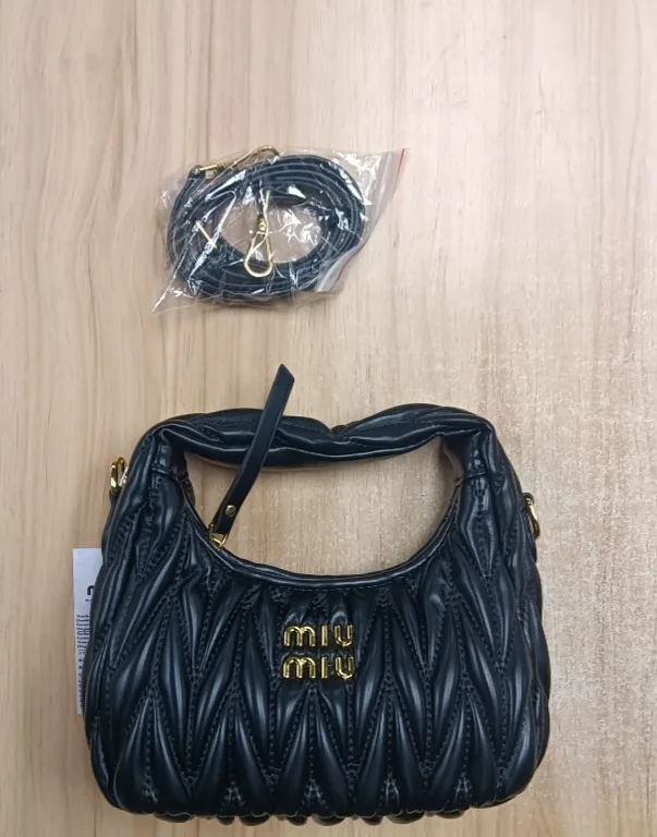 Miu Miu Black Leather Handbag - NEW thumbnail