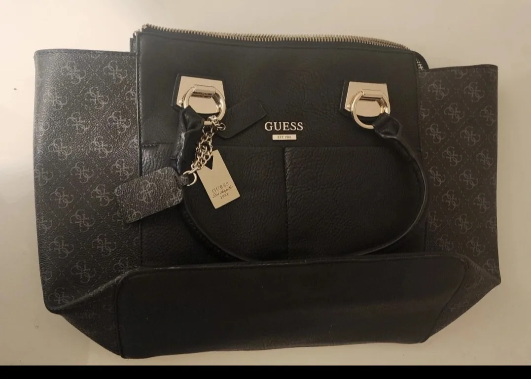 GUESS Est 1981 Black Tote Bag thumbnail