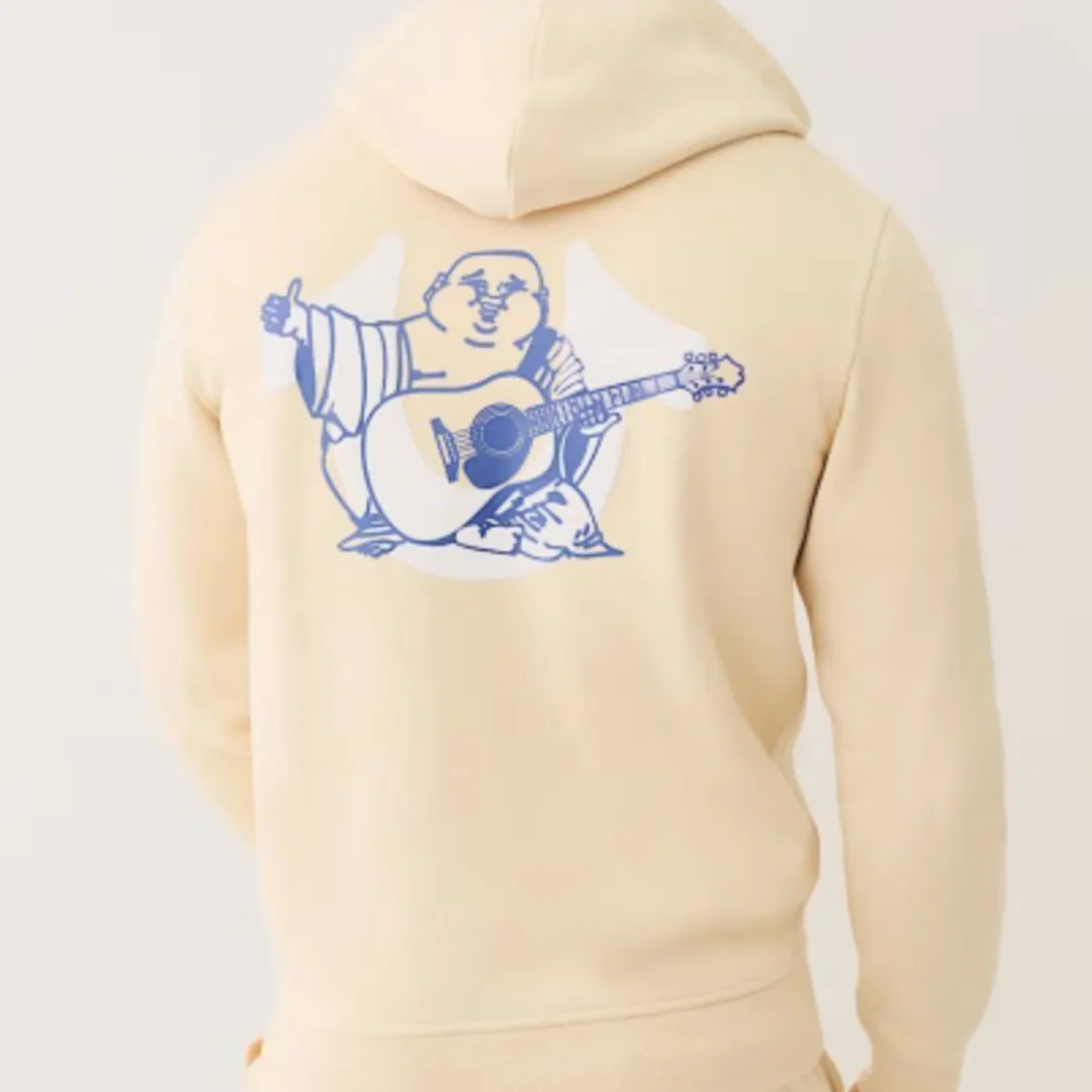 True Religion Beige Full Zip Hoodie thumbnail