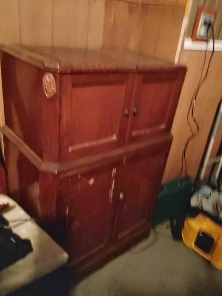 Vintage Wooden Liquor Cabinet thumbnail