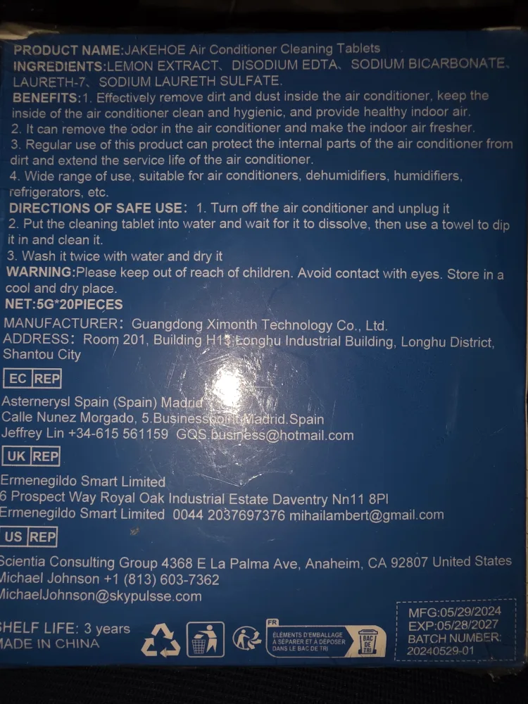 Jakehoe Air Conditioner Cleaning Tablets image indicator(2)