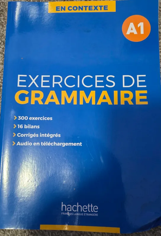Exercices de Grammaire A1 - French Grammar Book thumbnail