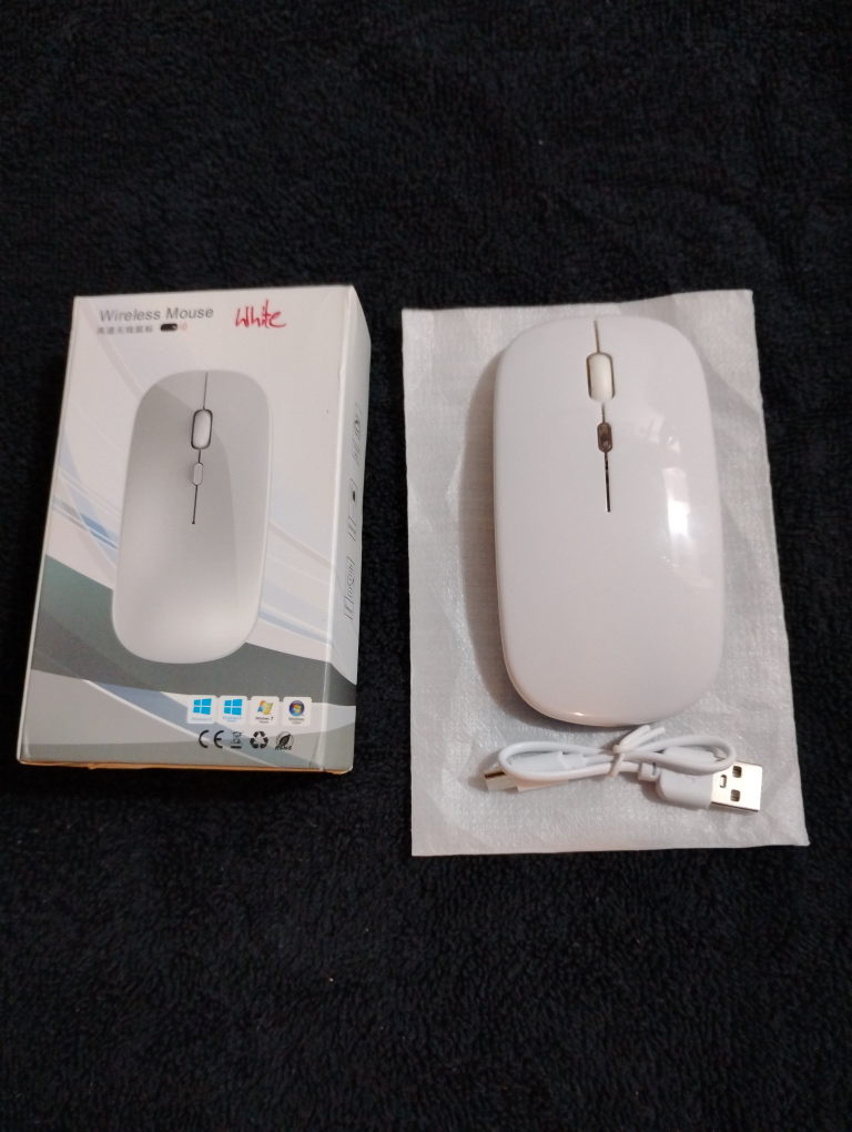 New Wireless Bluetooth 5.2 Mouse - White - photo 2