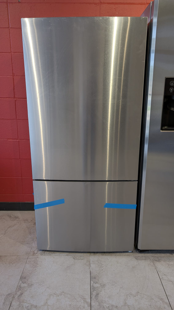 GE Stainless Steel Bottom Freezer Refrigerator - New
