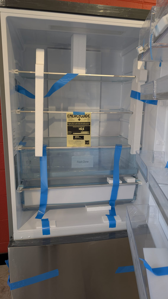 GE Stainless Steel Bottom Freezer Refrigerator - New - photo 2