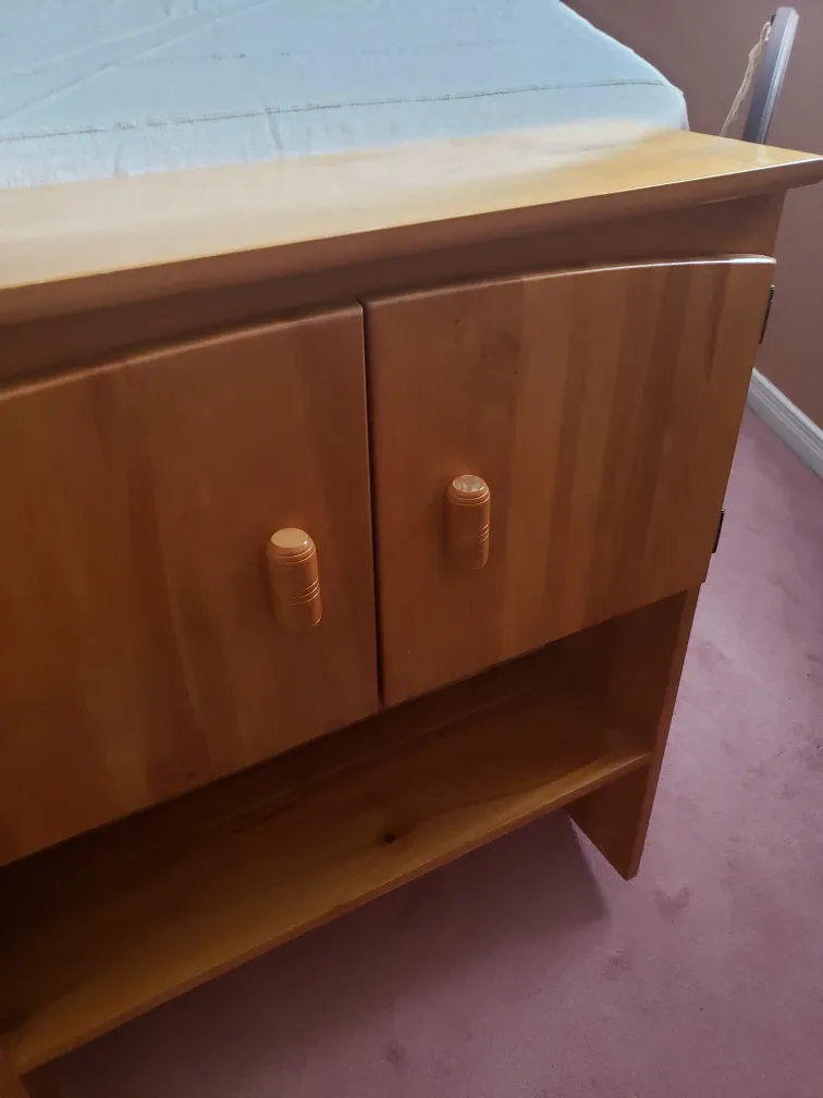 Wooden Bedside Cabinet with Storage with bonus gift image indicator(6)