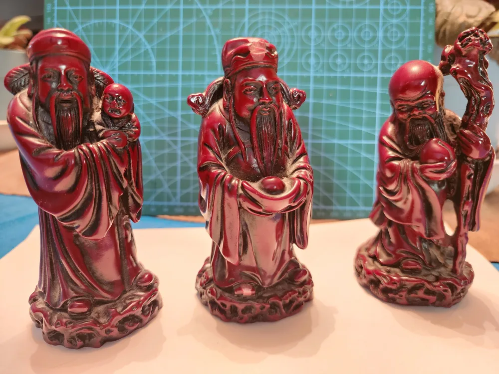 Three Figurines of Chinese Gods thumbnail