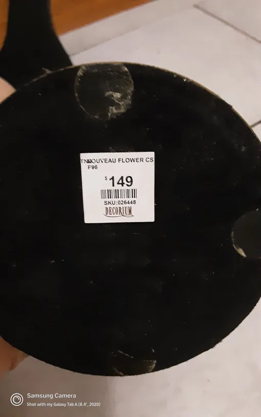 Decorium TNX Nouveau Flower Candlestick, BRASS image indicator(4)