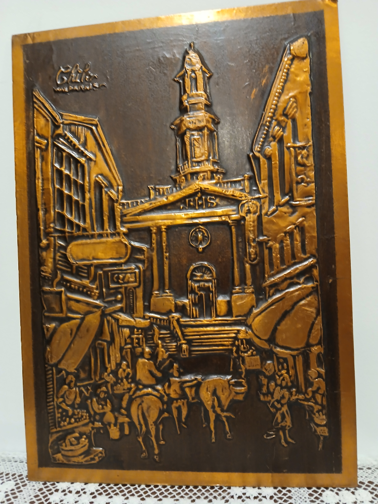 Chile Valparaiso Copper Art