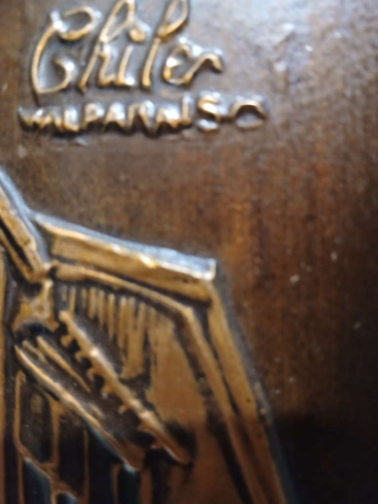 Chile Valparaiso Copper Art - photo 2