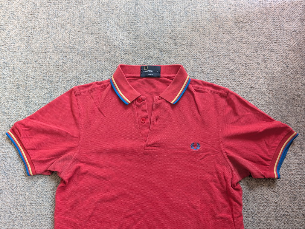 Fred Perry Polo Shirt - Red, Slim Fit - photo 2