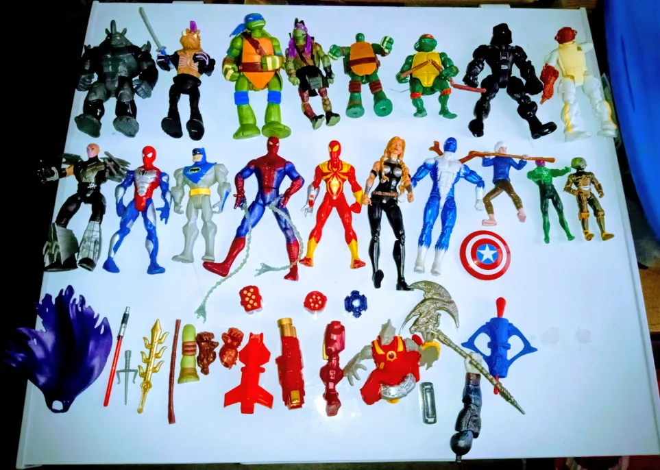 Action Figures each at a different price. image indicator(2)