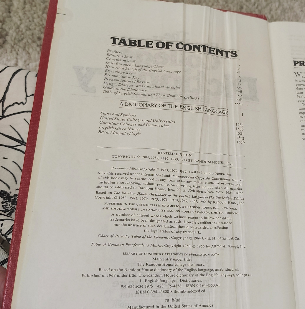 Vintage The Random House Thesaurus & Dictionary, 1984 - photo 3
