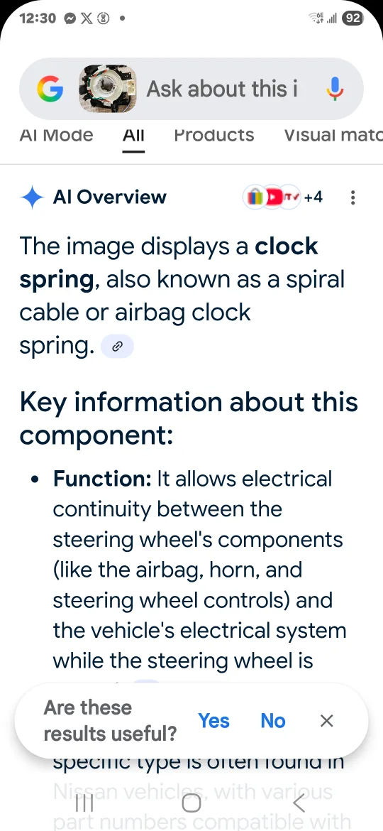 Nissan Clock Spring / Airbag Spiral Cable image indicator(3)