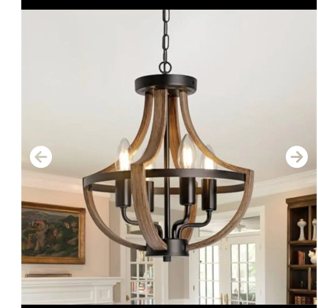 New SEEBLEN 4-Light Farmhouse Chandelier thumbnail