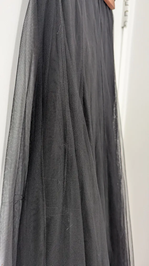 Long Black Tulle Skirt image indicator(2)