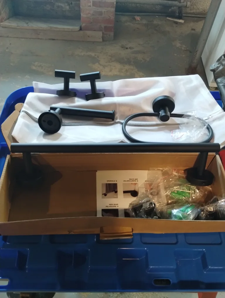 Matte Black Bathroom Hardware Set - New in Box thumbnail