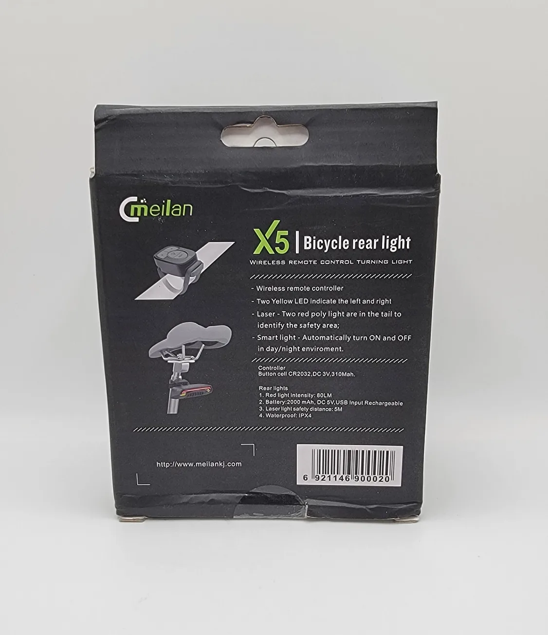 Meilan X5 Smart Bike Tail Light – Wireless Turn Signals image indicator(4)