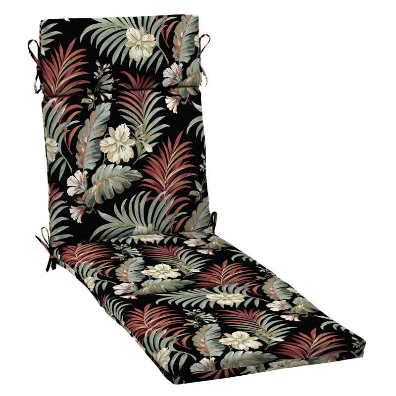Outdoor Chaise Lounge Cushion - Floral Pattern - photo 2