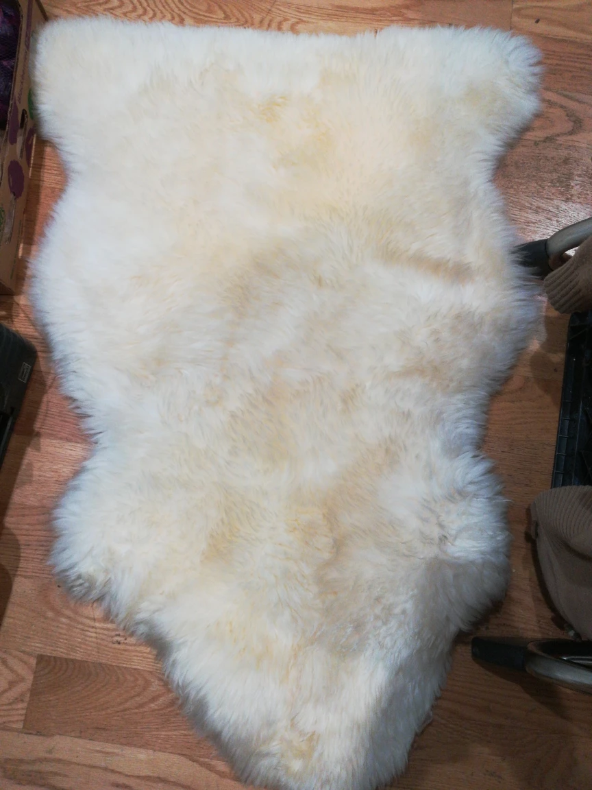 White Faux Sheepskin Rug