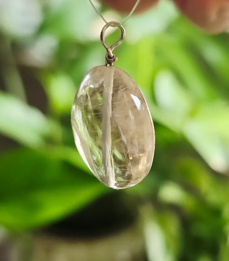 New Rutilated Quartz natural gemstone pendant image indicator(2)