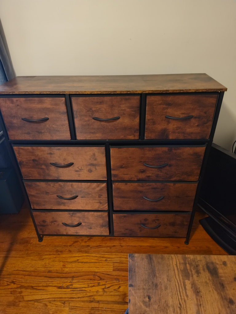 Wooden Dresser and Nightstand Set