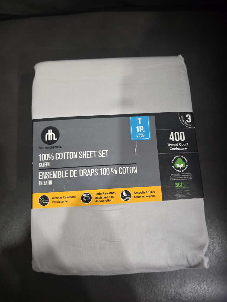 Twin Sheets Set (Grey) - photo 2