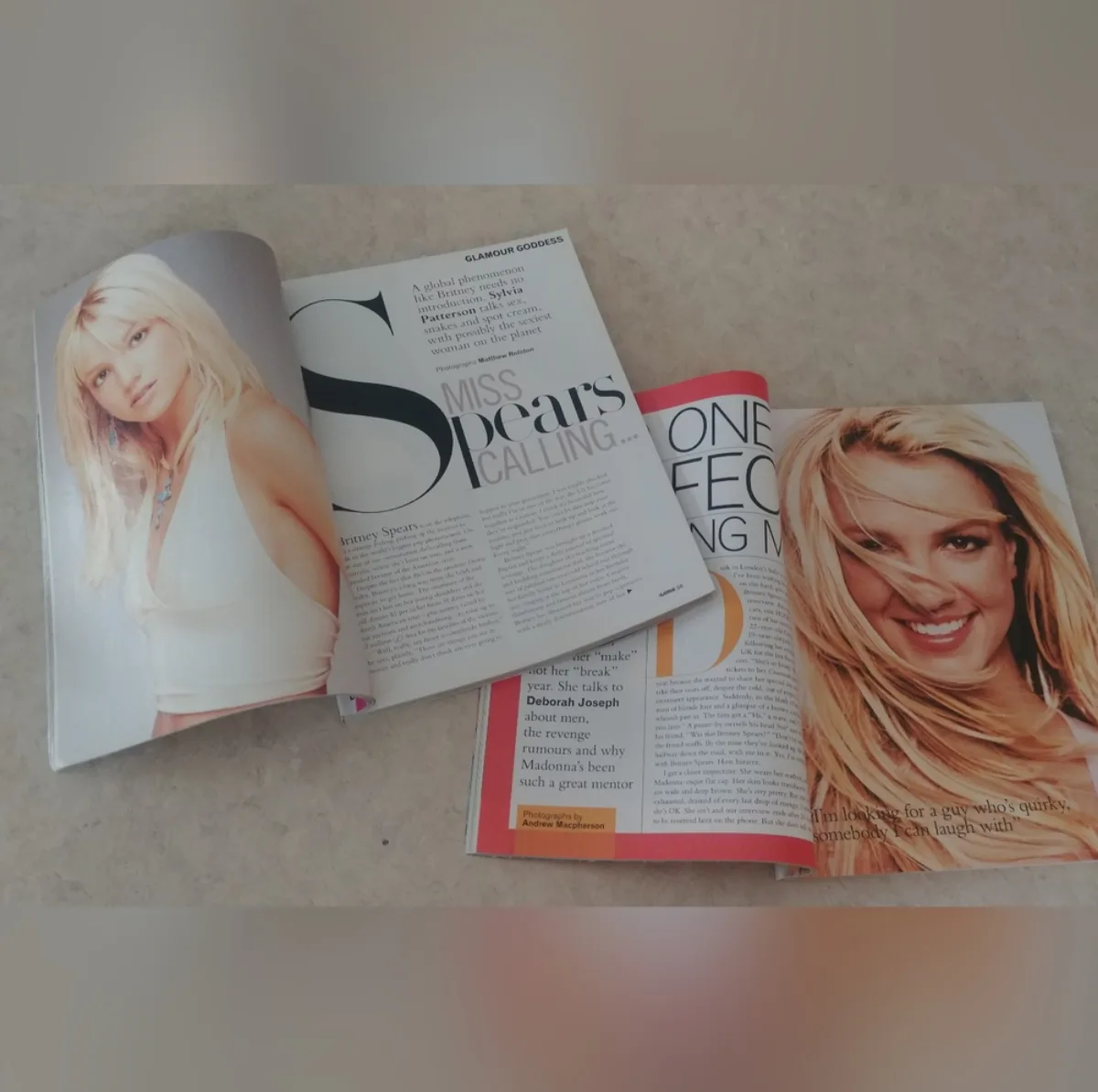 Britney Spears Glamour Magazine - December 2001 image indicator(2)