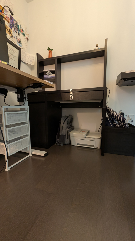 IKEA (Micke) desk with hutch - black - photo 3