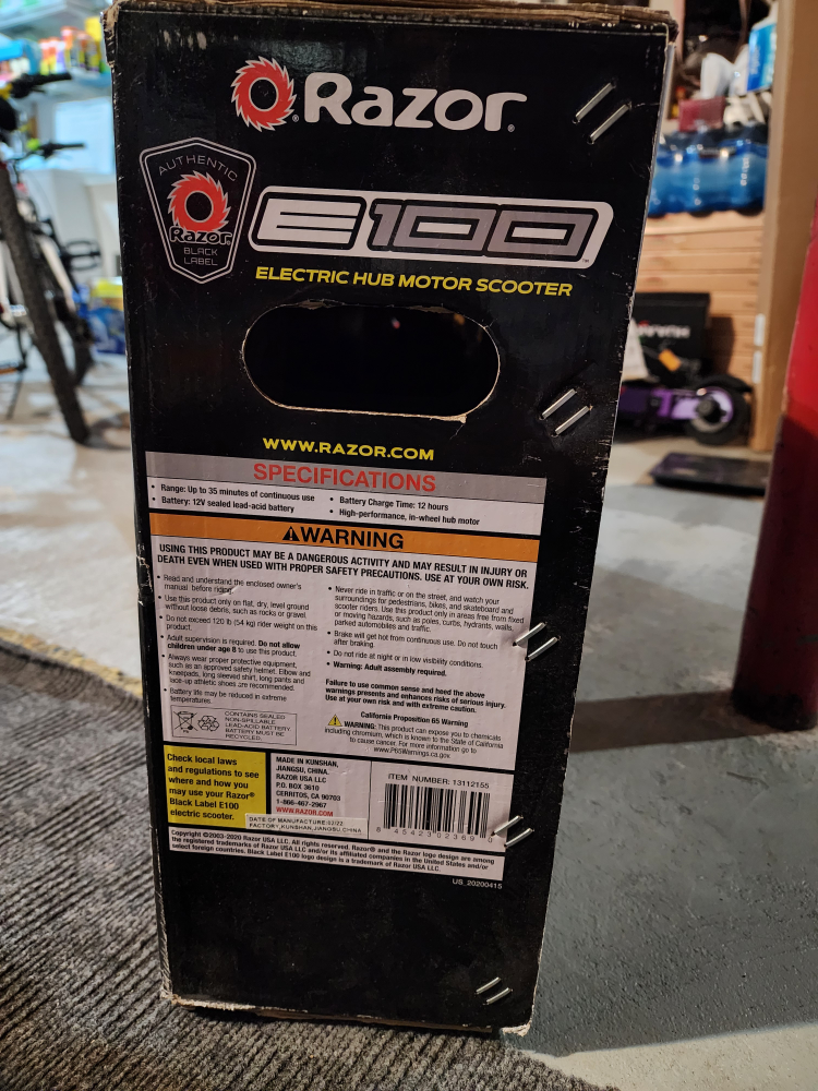 Razor E100 Electric Hub Motor Scooter - photo 2