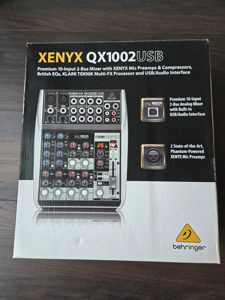 Behringer Xenyx QX1002USB Mixer - Like New! thumbnail