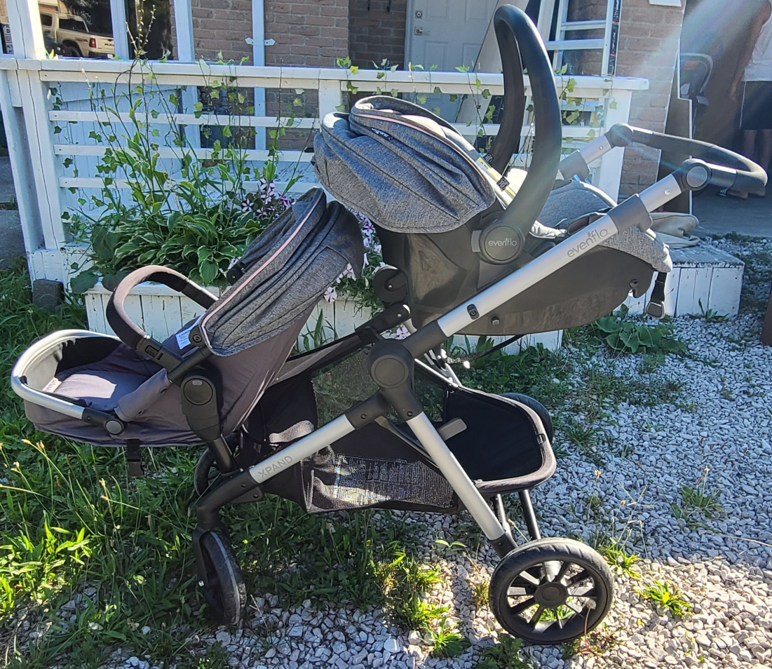 Evenflo Xpand Double Stroller - Grey - photo 2